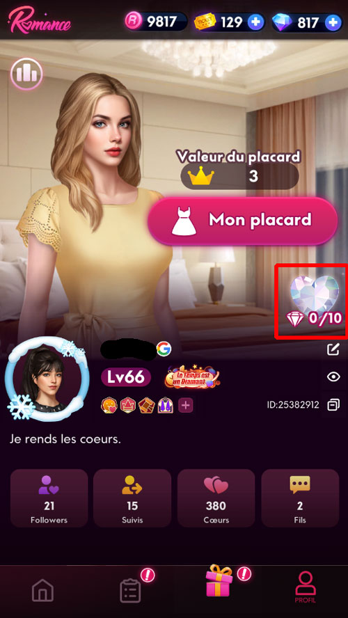 romance coeur