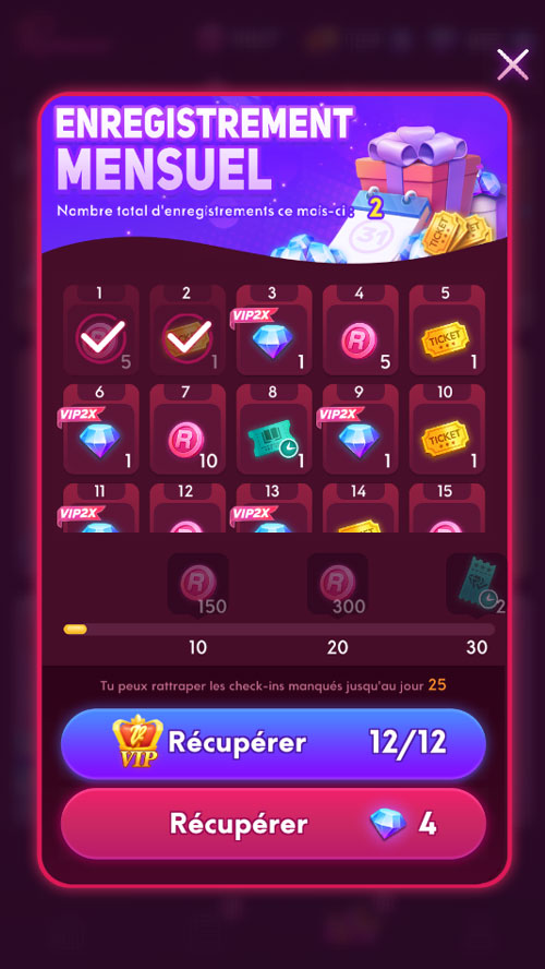 romance gain journalier