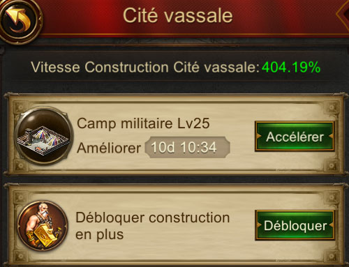 cité vassale - construction