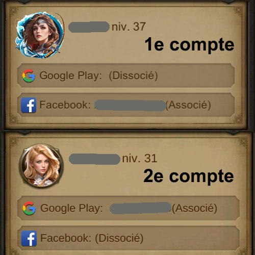 Créer plusieurs comptes