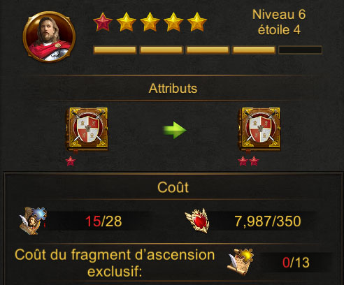 Etoile général jaune