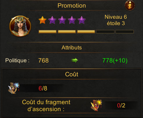 Etoile général violet
