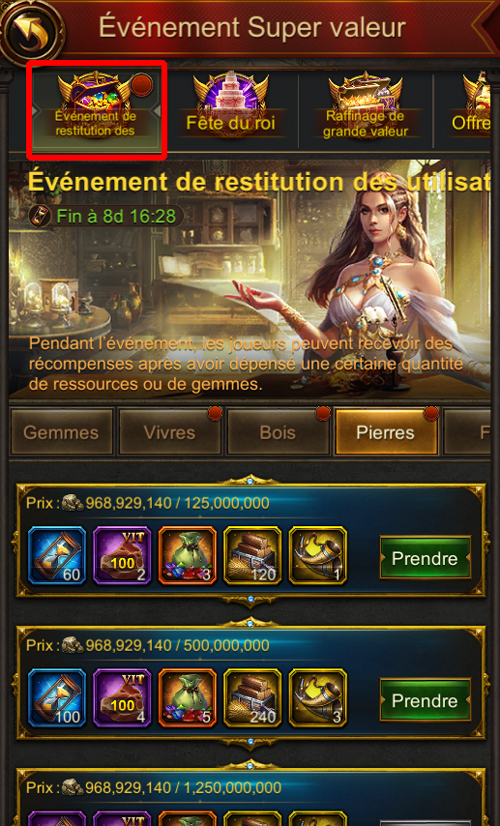 restitution gemmes ressources