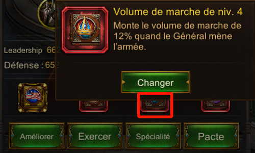 volume de marche - capacité générale
